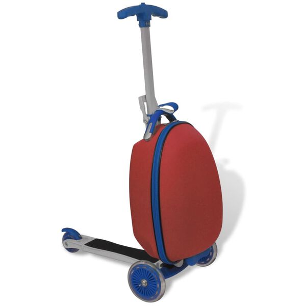 vidaXL Roller mit Trolley-Koffer f&uuml;r Kinder Rot