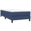 vidaXL Boxspringbett mit Matratze Blau 80x200 cm Stoff