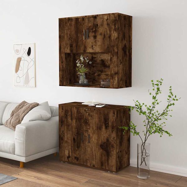 vidaXL Highboard R&auml;uchereiche Holzwerkstoff