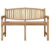 vidaXL Gartenbank 149,5x60x90 cm Massivholz Teak