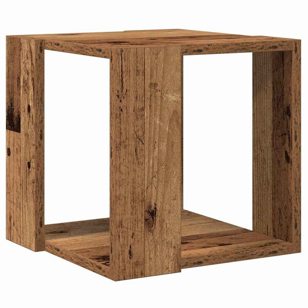 vidaXL Couchtisch Altholz 32 x 32 x 30 cm Holzwerkstoff