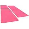 vidaXL Hochflor-Bettvorleger 3 Stk. Rosa