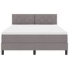 vidaXL Boxspringbett mit Matratze Taupe 140 x 190 cm Stoff
