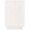 vidaXL Nachttisch Wei&szlig; 40x35x50 cm Massivholz Kiefer