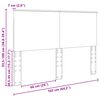 vidaXL Kopfteil Schwarz Eichen-Optik 160 cm Holzwerkstoff