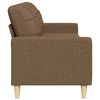 vidaXL 3-Sitzer-Sofa Braun 210 cm Stoff