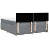 vidaXL Boxspringbett mit Matratze Hellgrau 180x200 cm Stoff
