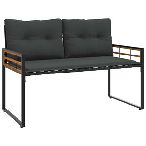 vidaXL Holz-Lagenbank 114 x 55 x 77 cm Blassgrau Rechteckig
