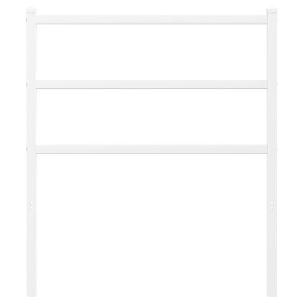 vidaXL Kopfteil Metall Weiß 75 cm