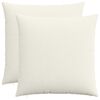 vidaXL Kissenbezug 2 stk. HEERLEN Creme 80 x 80 cm Cord