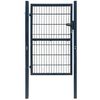 vidaXL Zauntor Stahl 100x200 cm Anthrazit
