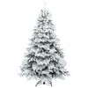 vidaXL K&uuml;nstlicher Weihnachtsbaum mit 300 LEDs Wei&szlig; 240 cm PE und PVC