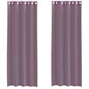 vidaXL Voile Vorh&auml;nge mit &Ouml;sen 2 Stk. Lila 140x260 cm