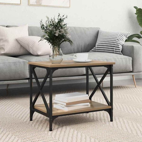 vidaXL Beistelltisch Artisan-Eiche 55 x 38 x 45 cm Holzwerkstoff