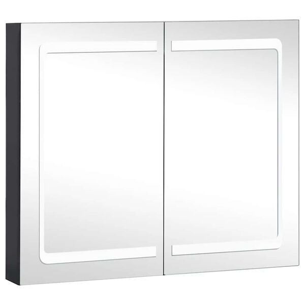 vidaXL LED-Spiegelschrank fürs Bad 80x12,2x68 cm