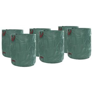 vidaXL Gartenm&uuml;lls&auml;cke 12 pcs Gr&uuml;n 79 x 79 x 99,5 cm Polypropylen