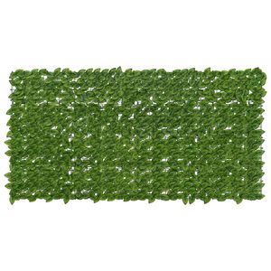 vidaXL Balkonsichtschutz mit Bl&auml;ttern Gr&uuml;n und Gelb 200 x 100 cm
