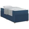 vidaXL Bettrahmen Blau 90 x 200 cm Stoff