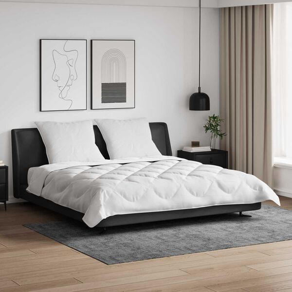 vidaXL Bettdecken Set 3 pcs Wei&szlig; Mikrofaser und Daunenfedern