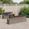 vidaXL Garten-Sofa-Set mit Kissen 8 pcs Grau