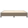vidaXL Boxspringbettgestell Taupe 200x200 cm Stoff