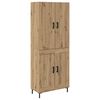 vidaXL Highboard Artisan-Eiche 69,5 x 34 x 180 cm Holzwerkstoff