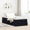 vidaXL Ottoman-Bett mit Matratze Schwarz 90x190 cm Samt