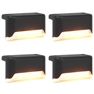 vidaXL Au&szlig;en Solarlichter mit Erdnagel 4 stk. Warmes Wei&szlig; 4,5 cm