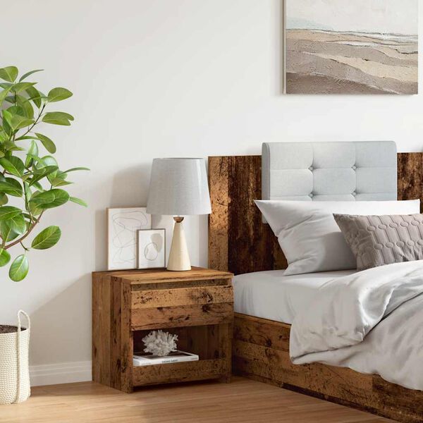 vidaXL Nachttisch Altholz-Optik 40x30x39 cm Holzwerkstoff