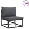 vidaXL Garten-Sofa-Set mit Kissen 7 pcs