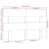 vidaXL Kopfteil Grau 154x3x81 cm Massivholz Kiefer