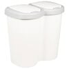 vidaXL M&uuml;lltonne Wei&szlig; 49,5 x 30 x 46,5 cm PP