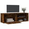 vidaXL TV-Schrank Räuchereiche 120x34x37 cm Holzwerkstoff
