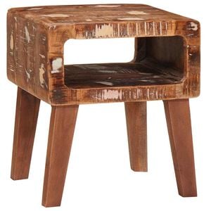 vidaXL Beistelltisch Braun 40 x 32 x 46 cm Massives upgecyceltes Holz