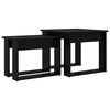 vidaXL Kaffeetisch Set 2 Stk. Schwarz Eichen-Optik 50 x 52 x 42 cm