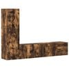 vidaXL 3-tlg. TV-Schrank-Set R&auml;uchereiche Holzwerkstoff