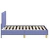 vidaXL Kinderbettgestell mit Kopfteil Jeans blau 70 x 140 cm Stoff