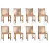 vidaXL Gartenst&uuml;hle 8 Stk. Massivholz Teak