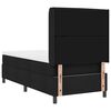 vidaXL Boxspringbett mit Matratze Schwarz 200 x 100 cm Stoff