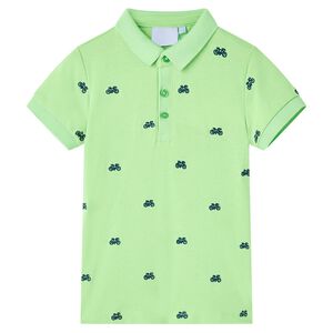 Kinder-Poloshirt Neongr&uuml;n 92