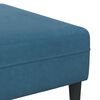 vidaXL Sofa 3 pcs Blau 250 x 188 x 76 cm Samt