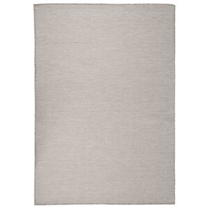 vidaXL Outdoor-Teppich Flachgewebe 160x230 cm Hellgrau
