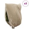 vidaXL Winterschutz fur Pflanzen 3 pcs Beige 3,5 x 2,5 m Vliesstoff
