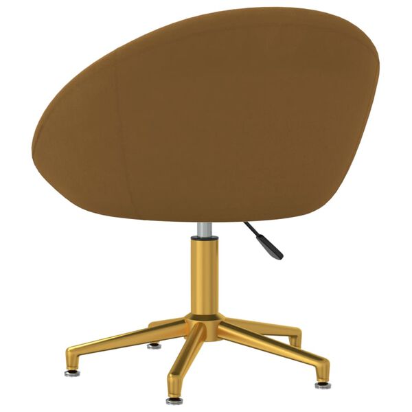 vidaXL Esszimmerstühle 2 Stk. Braun Samt