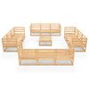 vidaXL 13-tlg. Garten-Lounge-Set Massivholz Kiefer