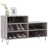vidaXL Schuhregal Grau Sonoma 102x36x60 cm Holzwerkstoff