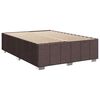 vidaXL Boxspringbett mit Matratze Dunkelbraun 140x190 cm Stoff