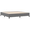 vidaXL Boxspringbett Hellgrau 200 x 200 cm Samt