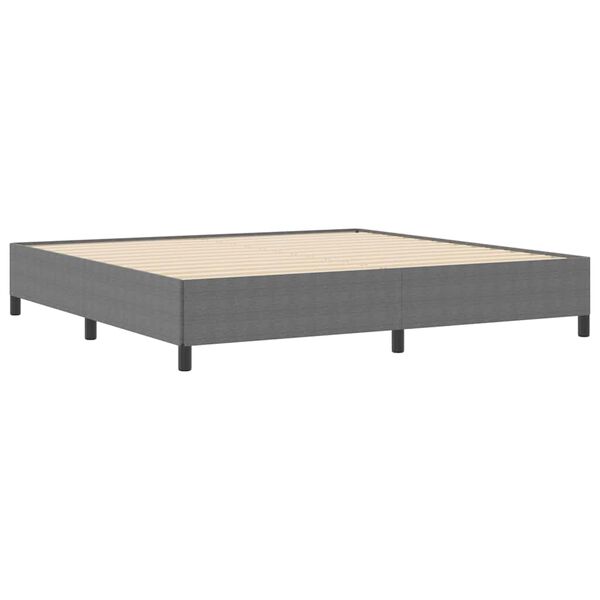 vidaXL Boxspringbett Hellgrau 200 x 200 cm Samt