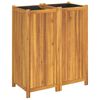 vidaXL Pflanzk&uuml;bel mit Einlage 84x42x100 cm Massivholz Akazie